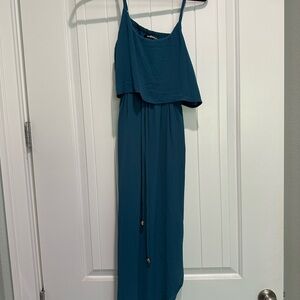 Elegant Teal Midi Dress